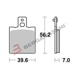 Brembo Pastiglie Freno posteriori per Ducati Monster 620 Dark 2001 - 2003