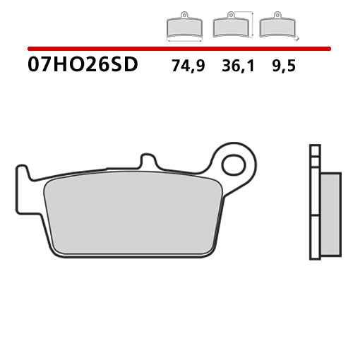 Pastiglie Brembo posteriori standard
