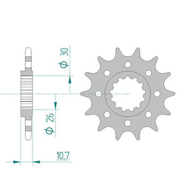 21804-14 AFAM PIGNONE 520 DENTI 14 per Honda CBR 600 F PC25/31 1993