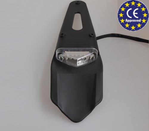 PORTATARGA + FARO TRASPARENTE UNIVERSALE per Ktm EXC 250 TPI