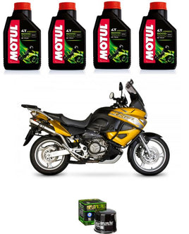 Kit REVISIONE OLIO 5000 10W40 + FILTRO OLIO per Honda XL 1000 VARADERO 2006