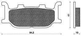 Coppia pastiglie freno Anteriori C4 per MBK Skyliner 250 moD2000 2000-2001