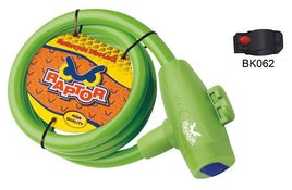 Raptor Cavo a spirale Ø 12x1500 verde Universale Moto scooter