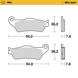 Pastiglie Moto Master Gasgas 450 MC-F (21-24) anteriori nitro