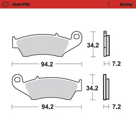 Pastiglie Moto Master Gasgas 300 EC (00-20) anteriori racing