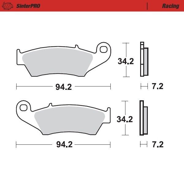 Pastiglie Moto Master Gasgas 300 EC (00-20) anteriori racing