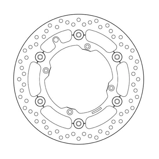 Disco freno Brembo Serie Oro per Husqvarna 125 WR (00-13) anteriore flottante
