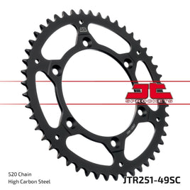 Corona JT acciaio Yamaha WR 400 F (99-00) 49 denti scaricata