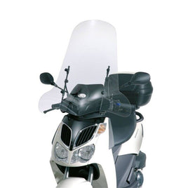 KAPPA Parabrezza Trasparente + Attacchi 74X67 Per Yamaha Cignus X 125 2007-2015