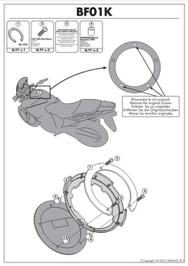 KAPPA Flangia Per Borsa Da Serbatoio Tanklock Per Suzuki V-Strom 250 2017-2021