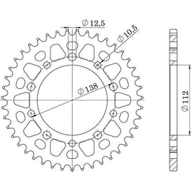 CORONA IN ACCIAIO P520 - Z38 PER HONDA 750 X-ADV 2017-2023
