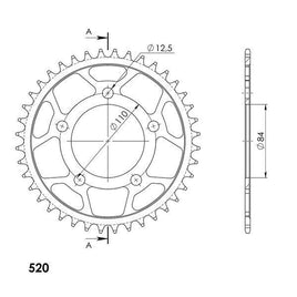 CORONA IN ACCIAIO P520 - Z40 PER HONDA 500 CMX REBEL 2017-2023
