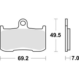 782RST SBS PASTIGLIA FRENO ANT DX o SX per KAWASAKI 900 Ninja ZX-9R 2002-2003