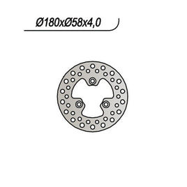 1011 NG DISCO FRENO POST per KYMCO 50 Super 9 / Super 9 Sport 2000-2007