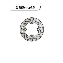 1017 NG DISCO FRENO ANT per BOMBARDIER-CAN AM 330 Outlander 2003-2005