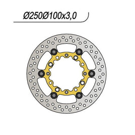 137 NG DISCO FRENO ANT per KAWASAKI 650 KLX R 1997-2001