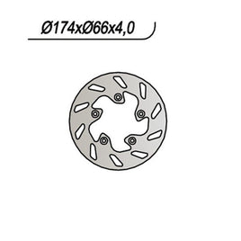 191 NG DISCO FRENO POST per GILERA 50 Runner Poggiali (C36200) 2002-2002