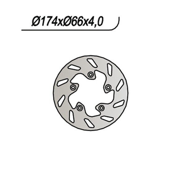 191 NG DISCO FRENO POST per GILERA 50 Runner Poggiali (C36200) 2002-2002