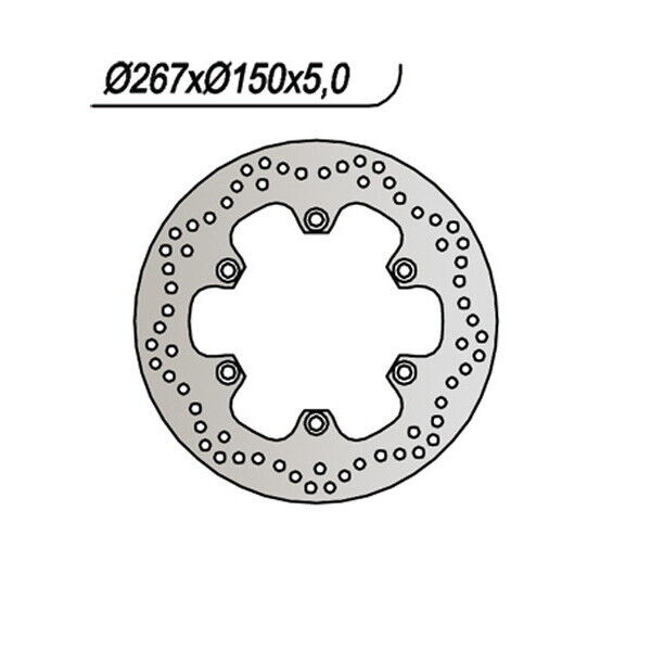 483 NG DISCO FRENO POST per YAMAHA 750 FZR R Genesis 1987-1988