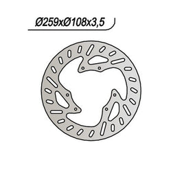 614 NG DISCO FRENO ANT OEM per YAMAHA 125 XT X 2005-2012