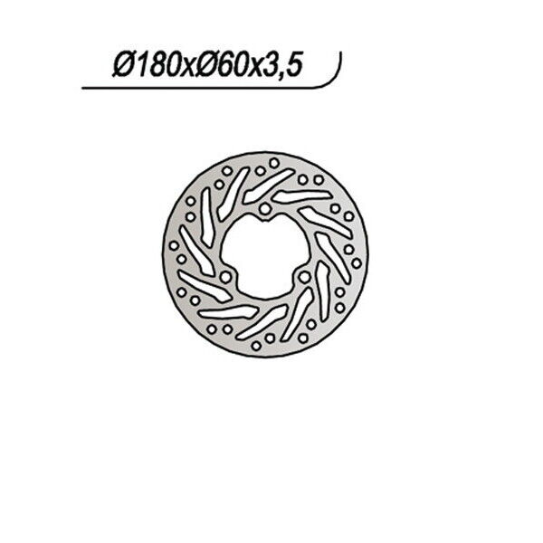 734 NG DISCO FRENO POST per DERBI 50 GPX 1 2006-2006