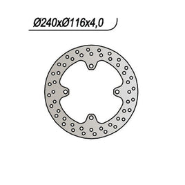 799 NG DISCO FRENO POST per KAWASAKI 450 KXF SM 2006-2007