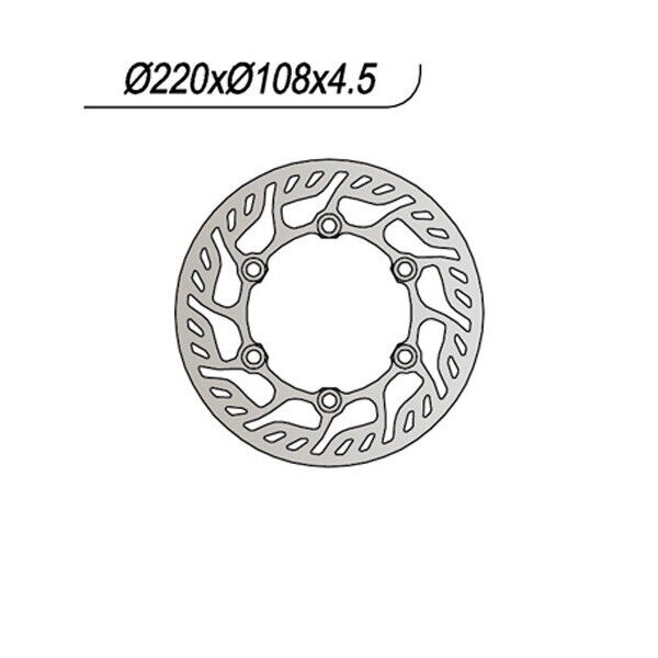 817 NG DISCO FRENO POST per GAS GAS 500 Wild H.P. 2005-2005