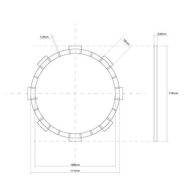 FCC FRIZIONE DISCO SINGOLO GUARNITO originale per HONDA 400 VFR R 1986-1988