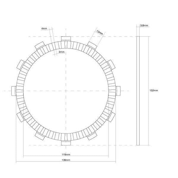 FCC FRIZIONE DISCO SINGOLO GUARNITO originale per HONDA 1000 CBF Abs 2006-2013
