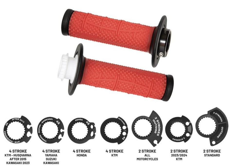 ProGrip Manopole Universali "809" rosso/nero 115mm