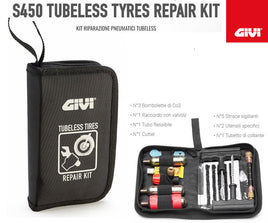 S450 GIVI KIT RIPARAZIONE PNEUMATICI TUBELESS GOMME UNIVERSALE MOTO SCOOTER