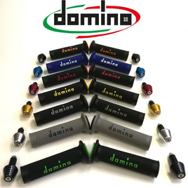 Kit Coppia Manopole Domino Racing+Contrappesi UNIVERSALI per Yamaha XTZ 750