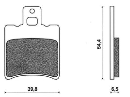 Coppia pastiglie freno Anteriori C4 per Yamaha Aerox H2O 50R 2013-2016