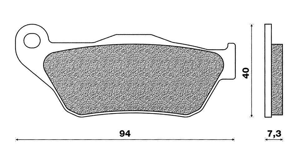 Coppia pastiglie freno Anteriori C4 per Yamaha X-Max 250 2005-2006
