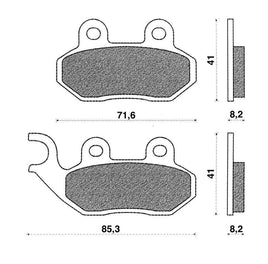 Coppia pastiglie freno Anteriori Sym Jet 14 125I E5 2021-2021