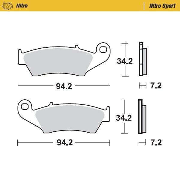Pastiglie Moto Master per Kawasaki KX 125 (95-08) anteriori nitro
