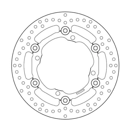 Disco freno Brembo Serie Oro per Suzuki RMZ 250 (07-18) anteriore flottante
