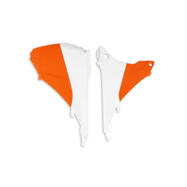Coperchio cassa filtro per KTM 500 EXC-F (14-16) bianco e arancione*