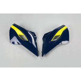 Convogliatori radiatore per Husqvarna 125 TE (14-16) blu e gialli*