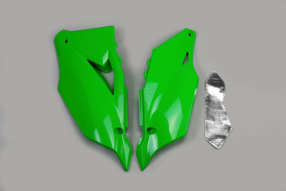 Fianchetti portanumero per Kawasaki KX 450 F (19-23) verdi*