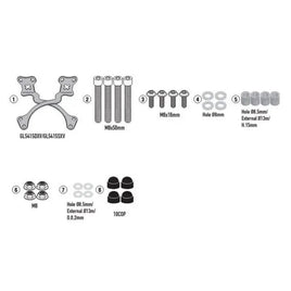 KAPPA Kit Attacchi Per Parabrezza Per Royal Enfield Continental GT 650 2020-2023