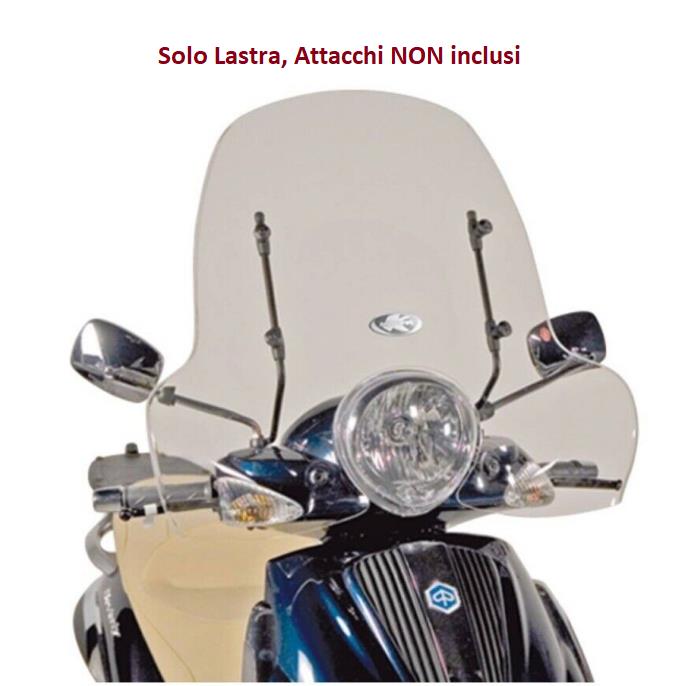 KAPPA Parabrezza Trasparente Solo Lastra Per Piaggio Beverly Tourer 250 2008-10
