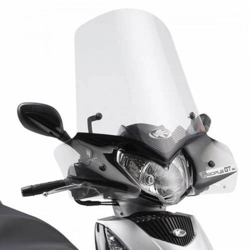 KAPPA Parabrezza Trasparente + Attacchi 53X72 Per Kymco People GTi 300 2010-2020