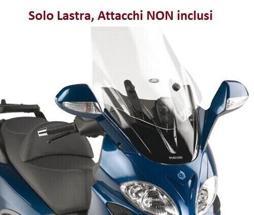 KAPPA Lastra Parabrezza Trasparente Spoiler Per Piaggio X9 500 Evolution 2003-08