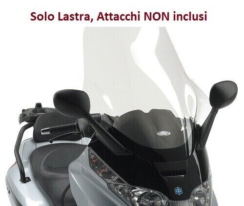 KAPPA Lastra Parabrezza Trasparente Spoiler 80X60 Per Piaggio X-Evo 125 2007-11