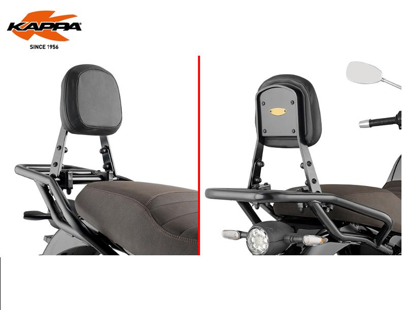 KAPPA Schienalino Per Passeggero Per Moto Guzzi V7 850 Stone Special 2021-2023