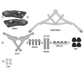 KAPPA Telaietti Lat REMOVE-X Per Borse Morb. Per Triumph Bonneville T120 2016-23