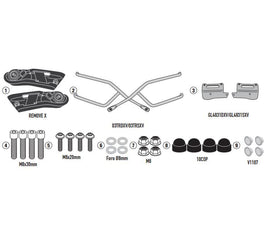 KAPPA Telaietti Laterali REMOVE-X Per Borse Morbide Per BMW S 1000 R 2021-2023