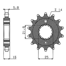 PIGNONE P520 - Z15 PER DUCATI 900 Monster IE 2002-2002