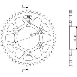 CORONA IN ALLUMINIO P520 - Z37 PER DUCATI 900 SuperSport FE 1998-1998